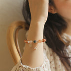 Fortune Jewel Natural Multicolored Rutilated Quartz Eight-pointed Star Flower Wealth Bracelet