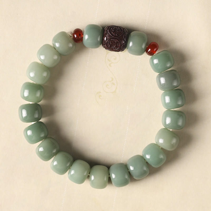 Fortune Jewel Bodhi Seed Auspicious Cloud Fu Character Bead Peace Bracelet