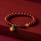 Fortune Jewel Cinnabar Happiness Calm Bracelet