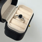 Fortune Jewel 925 Sterling Silver Black Onyx Fortune Ring