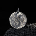 Fortune Jewel 990 Sterling Silver Yin Yang Hammer Texture Harmony Necklace Pendant Fortune Jewel