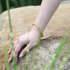 Fortune Jewel Cyan Jade Copper Auspicious Clouds Calm Healing Bracelet Bangle