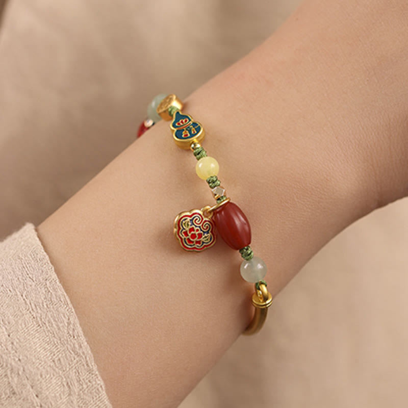 Fortune Jewel Tibetan Auspicious Clouds Fortune Happiness Wealth Luck Bracelet