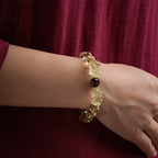 Fortune Jewel Natural Citrine Double PiXiu Tiger Eye Prosperity Protection Bracelet