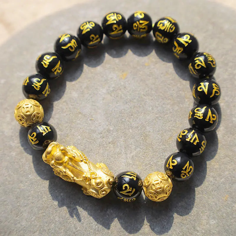 Fortune Jewel "Blessings of Protection to Attract Wealth" PiXiu Bracelet Includes Gift Message Card Fortune Jewel