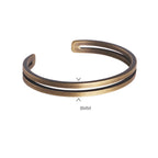 Fortune Jewel Rustic Copper Luck Viking Cuff Bracelet