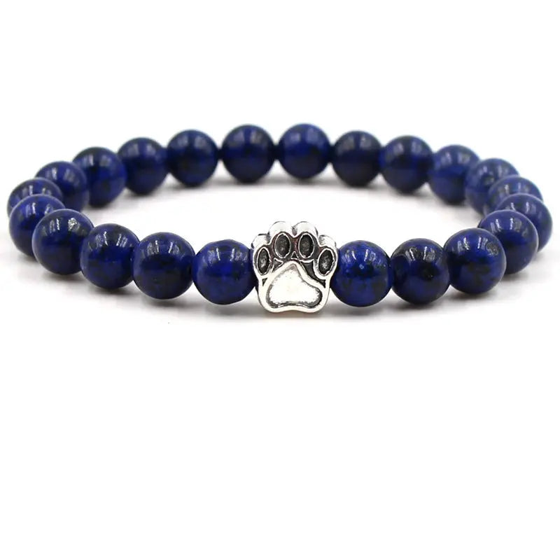 Indian Agate Green Agate Dog Paw Positive Calm Bracelet Fortune Jewel