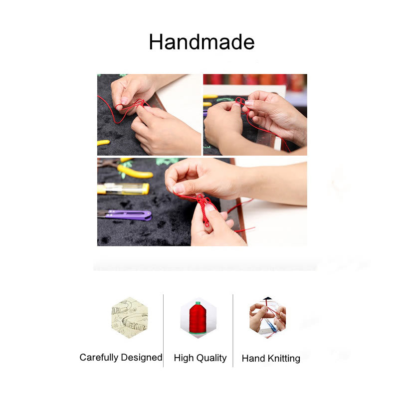 Fortune Jewel Tibetan Handmade Multicolored Thread King Kong Knot Strength Braid String Bracelet