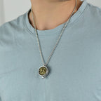 Fortune Jewel Treasure Bowl Copper Coin Ingots Wealth Necklace Pendant