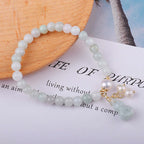 Fortune Jewel Natural Jade Pearl Gourd Prosperity Luck Bracelet