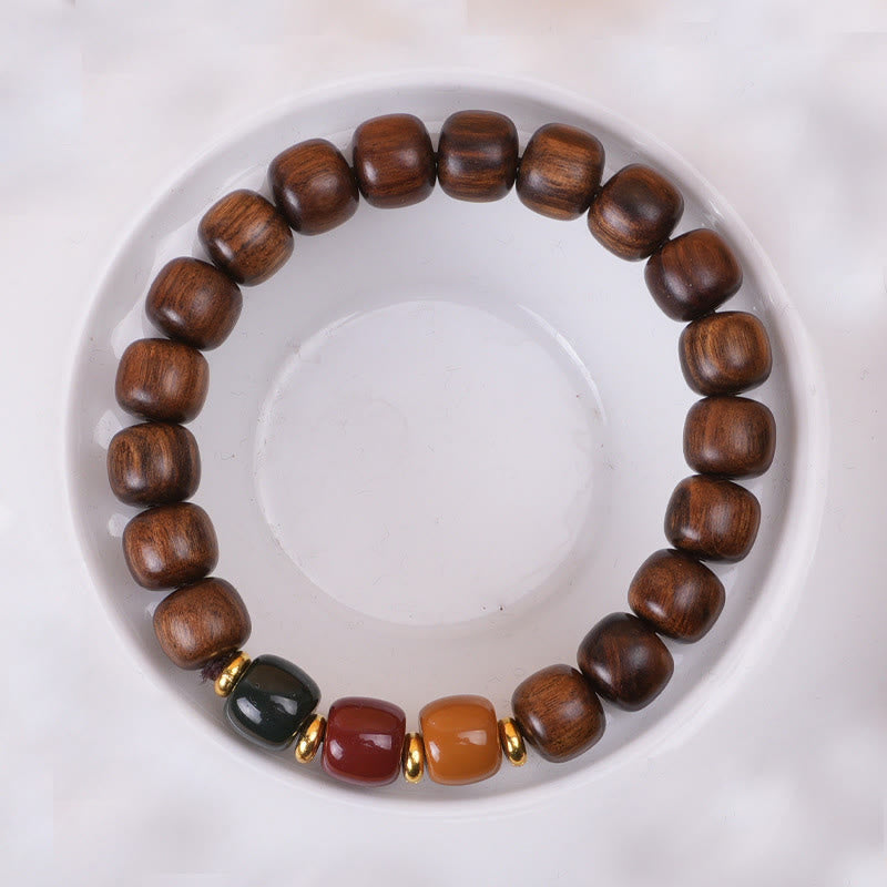 Fortune Jewel Ebony Wood Rosewood Peace Balance Bracelet