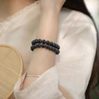 Fortune Jewel Tibetan Double Layer Cypress Bodhi Lotus Healing Bracelet