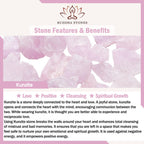 Fortune Jewel Kunzite Hetian White Jade Gourd Love Spiritual Growth Bracelet