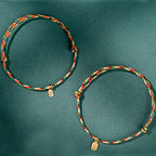 Fortune Jewel Auspicious Fu Character Peace And Joy Luck Handmade Multicolored Child Adult Bracelet