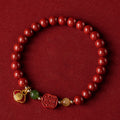 Fortune Jewel Cinnabar Happiness Calm Bracelet
