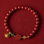 Fortune Jewel Cinnabar Happiness Calm Bracelet