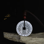 Fortune Jewel Bagua Yin Yang Copper Coin Star Balance Energy Necklace Pendant Fortune Jewel