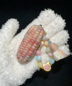 Rainbow Jelly Pink Corn Charms – Cute Fidget for Stress Relief