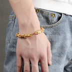 Buddha & Karma Double-Headed Golden Dragon Luck Bracelet
