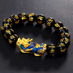 Buddha & Karma Color-Changing Pixiu Obsidian Wealth Bracelet