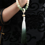 Fortune Jewel Natural Gradient Bodhi Seed Fortune Money Bag Lotus Wisdom Tassel Wrist Mala Fortune Jewel