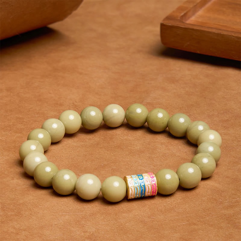 Fortune Jewel Natural Alashan Agate Encourage Bracelet