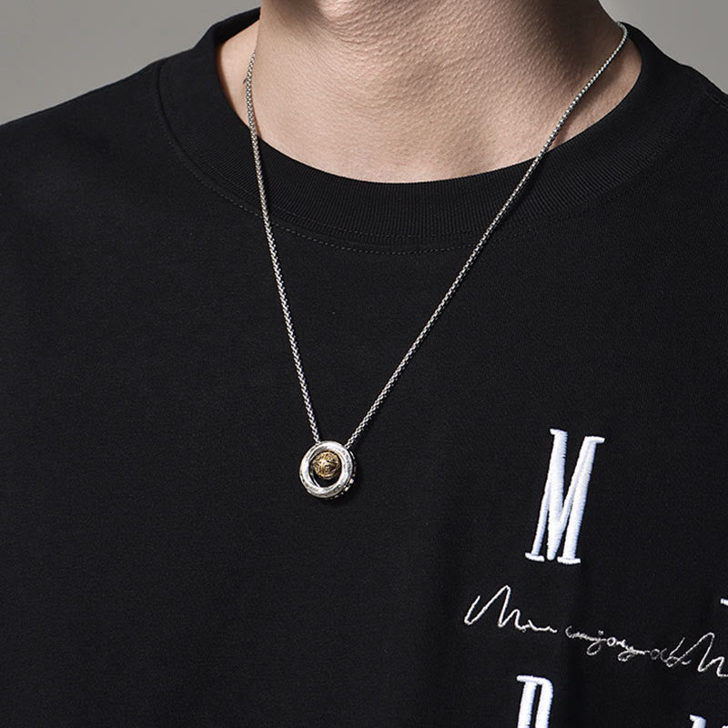Fortune Jewel Mobius Lucky Bead Copper Wealth Necklace Pendant
