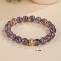 Natural Amethyst Single Circle Bracelet New Original Purple Crystal Bracelet for Women