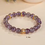 Natural Amethyst Single Circle Bracelet New Original Purple Crystal Bracelet for Women