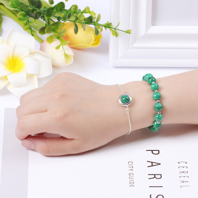 Fortune Jewel Sun Stone Strawberry Quartz Crystal Positive Bracelet