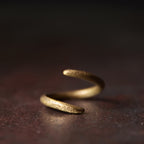 Fortune Jewel Simple Design Copper Luck Adjustable Ring