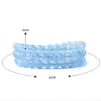 Fortune Jewel Natural Aquamarine Peace Healing Bracelet