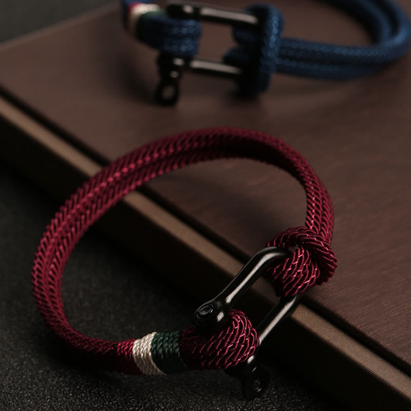 Fortune Jewel Simple Design Luck Stainless Steel Buckle Bracelet