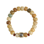 Fortune Jewel Natural Bodhi Seed The Lord of the Corpse Forest Om Mani Padme Hum Wisdom Bracelet