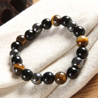 Fortune Jewel Tibetan Tiger's Eye Bracelet Necklace Set