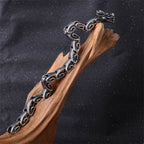 Fortune Jewel Dragon Titanium Steel Luck Bracelet Bangle Fortune Jewel