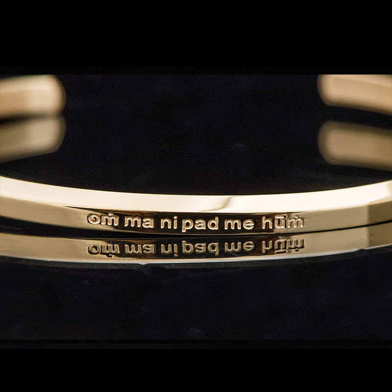 Fortune Jewel Six True Words Engraving Titanium Steel Blessing Protection Bracelet