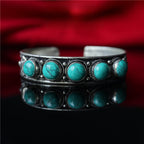 Buddha3bodhi Nepalese Handcrafted Turquoise Inlaid Bangle