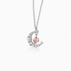 Fortune Jewel Strawberry Quartz Blue Crystal Love Healing Necklace