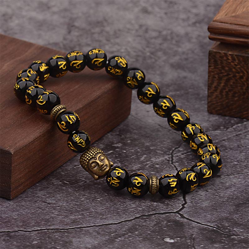 Fortune Jewel Tibetan Buddha Mantra Amulet Bracelet Fortune Jewel
