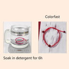 Fortune Jewel Lucky Cinnabar Bead Blessing Red String Bracelet