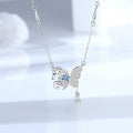 S925 Sterling Silver Butterfly Wing Flying Horse Necklace for Women – Year of the Horse Zodiac Jewelry