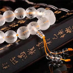Fortune Jewel "Blessings of Light and Protection" White Crystal Bracelet Includes Gift Message Card Fortune Jewel