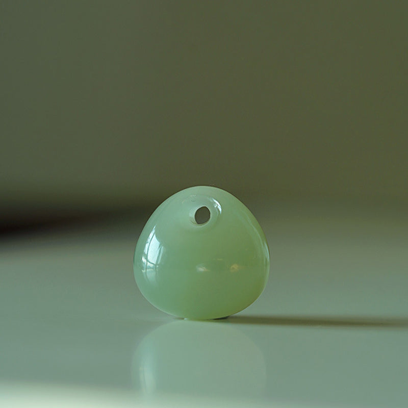 Fortune Jewel Natural Jade Luck Prosperity Necklace Pendant (Random Color)