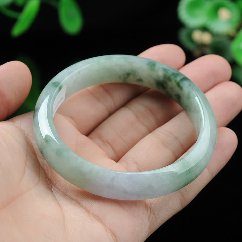 Fortune Jewel Jade Luck Blessing Prosperity Bracelet Bangle