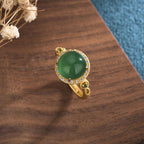 Fortune Jewel Green Jade Fortune Ring