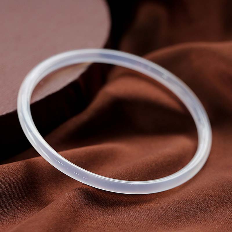 Fortune Jewel Natural Cyan White Jade Success Bracelet
