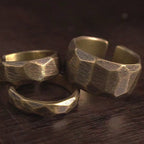 Fortune Jewel Tibetan Simple Design Copper Wealth Ring