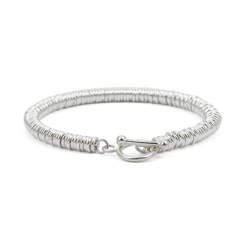 Fortune Jewel Simple Circle Pattern Design Luck Chain Bracelet