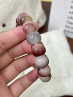 Grape-Toned Cat Face Bodhi Bracelet